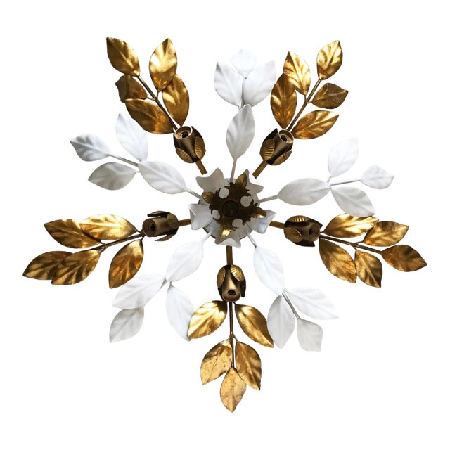 1970s Mid-Century Modern by Willy Daro Flush Mount. For Sale