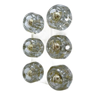 Large Glass Sconces from Peill & Putzler, 1970s, Set of 2 For Sale