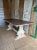 Late 19th Century Tuscan Painted Dining Table With Natural Wood Top - 19th C For Sale - Image 5 of 7