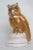 Vintage Estatuaria Portugal Porcelain Gold Owl Figurine For Sale - Image 13 of 13