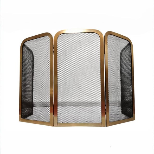 Folding Brass Fireplace Screen, 1950s-1960s For Sale - Image 13 of 13