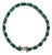 12 Ct Natural Brazilian Emerald and Diamond Tennis Bracelet 14 Karat WHITE Gold For Sale