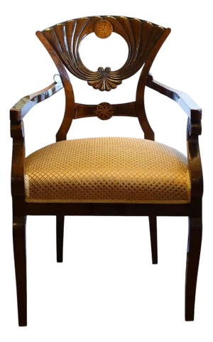 Biedermeier Armchair, Poland, 19th Century