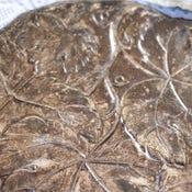 1950s Mixed Silver Plates or Platters Set With a German Platter - Wall Set - Set of 4 For Sale - Image 4 of 6