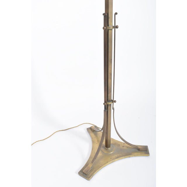 Tripod Brass Floor Lamp, 1960s For Sale - Image 4 of 5