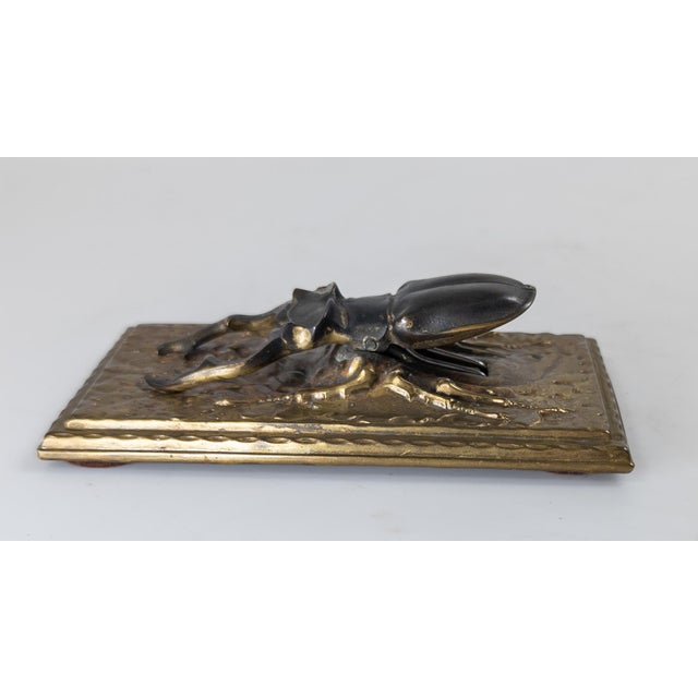 Metal 19th Century Gilt Bronze and Copper Letter or Paper Clip in the Form of a Stag Horn Beetle For Sale - Image 7 of 11