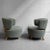 1930s 1930s Gilbert Rohde for Herman Miller Upholstered Slipper Chairs - Set of 2 For Sale - Image 5 of 11