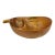 Mid Century Modern Rare David Auld Hand Carved Solid Wood Oval Shape Divided Oversized Bowl For Sale