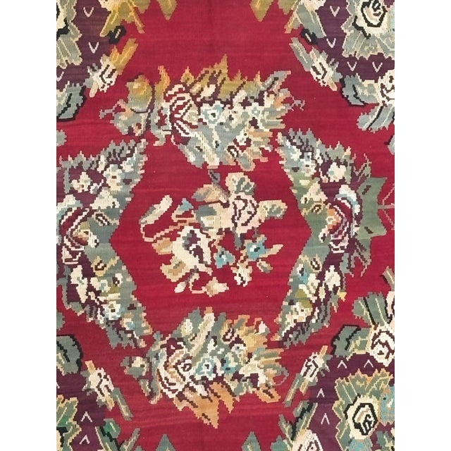 Persian Antique Bessarabian KIlim, 9'2" X 11'2" For Sale - Image 3 of 7