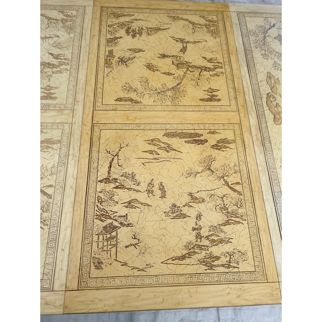 Asian Drexel 1970’s “Ming Treasures” Weathered Butterscotch Finish-Faded Needs Restoration. For Sale - Image 3 of 8