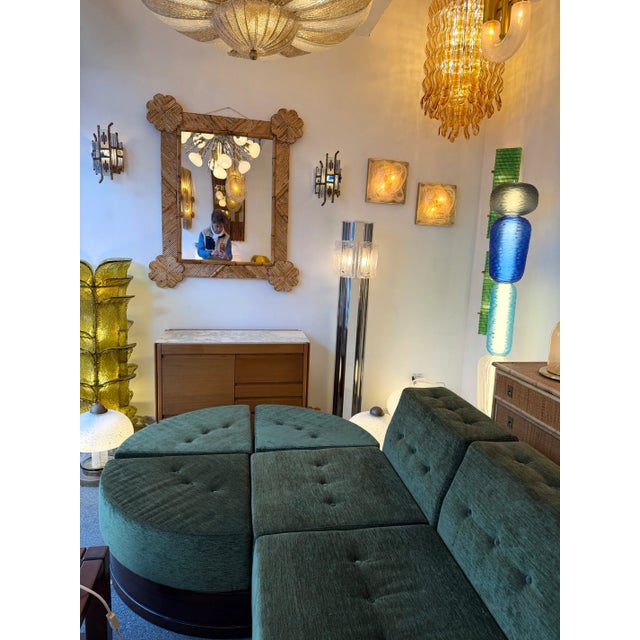 Bamboo and Rattan Mirror by Vivai Del Sud. Italy, 1970s For Sale - Image 6 of 12