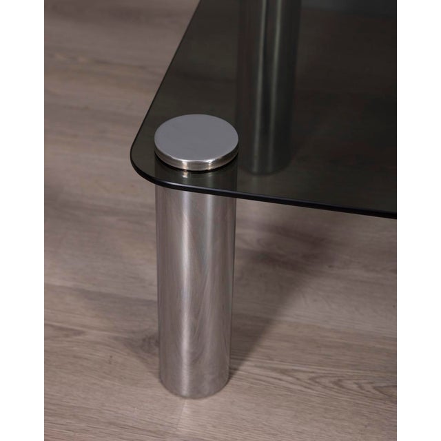 Marco Zanuso Vintage Glass Coffee Table by Marco Zanuso for Zanotta, 1970s For Sale - Image 4 of 7
