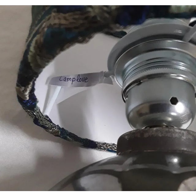 Green French Art Deco Table Lamp, 1920s For Sale - Image 8 of 9