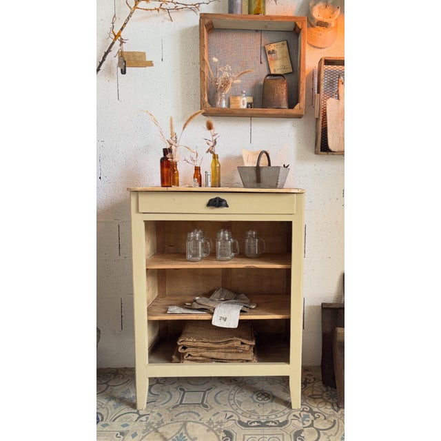 Open Beige Jam Cupboard, 1950s For Sale - Image 6 of 8