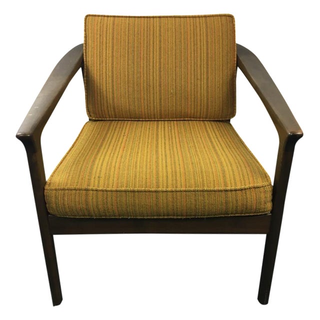 MidCentury Modern Style Upholstered Armchair Chairish