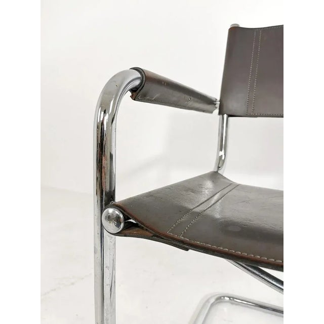 Bauhaus Bauhaus Grey Desk Chair by Mart Stam & Marcel Breuer for Fasem, 1980s For Sale - Image 3 of 11