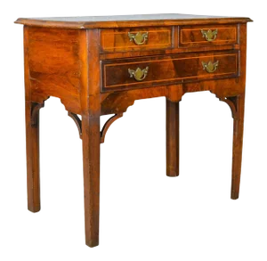 1800s Georgian Walnut Lowboy Side Table