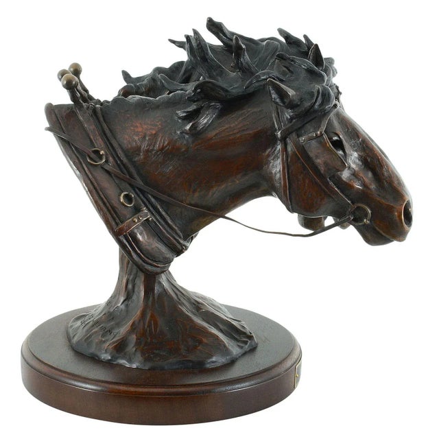 2007 Bradford Williams Hoot N Annie Foundry Proof Bronze Sculpture For Sale - Image 4 of 7