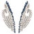 Natural diamond 2.46cts & blue sapphire 2.67cts earring in 18k gold For Sale - Image 15 of 18