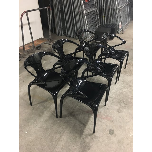 Roche Bobois Ava Bridge Opaque Chairs Set Of 6 Chairish