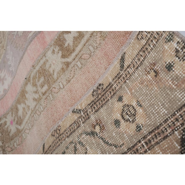 Textile Vintage Turkish Patchwork Runner With Eclectic Mediterranean Style-Long Runner 2'5'' X 32'7'' For Sale - Image 7 of 13