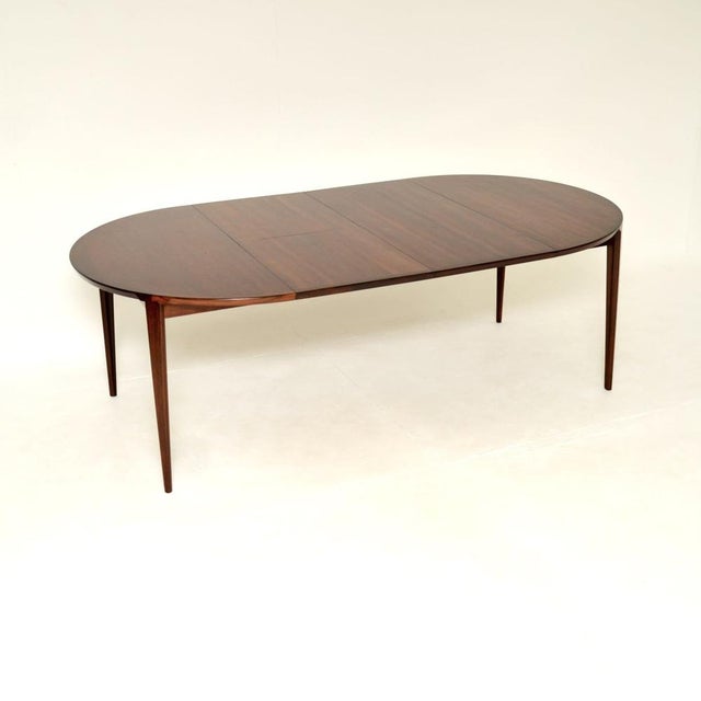 Danish Extending Dining Table attributed to Rosengren Hansen, 1960 For Sale - Image 6 of 13