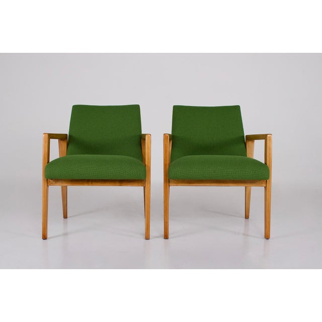 Mid-Century Modern Modernist Armchairs, 1950s, Set of 2 For Sale - Image 3 of 11