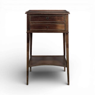 Louis XVI Bedside Table in Mahogany, 19th Century For Sale