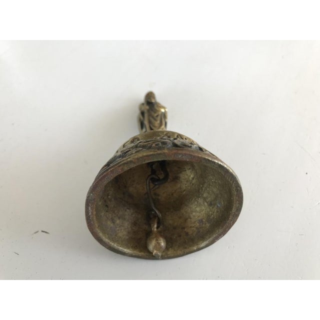 Antique Victorian Brass Bell with Figures, 19th Century For Sale - Image 16 of 18