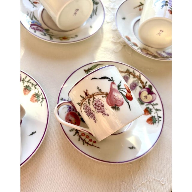 Coffee Cups and Saucers from Mennecy‑Villeroy, Set of 18 For Sale - Image 6 of 18