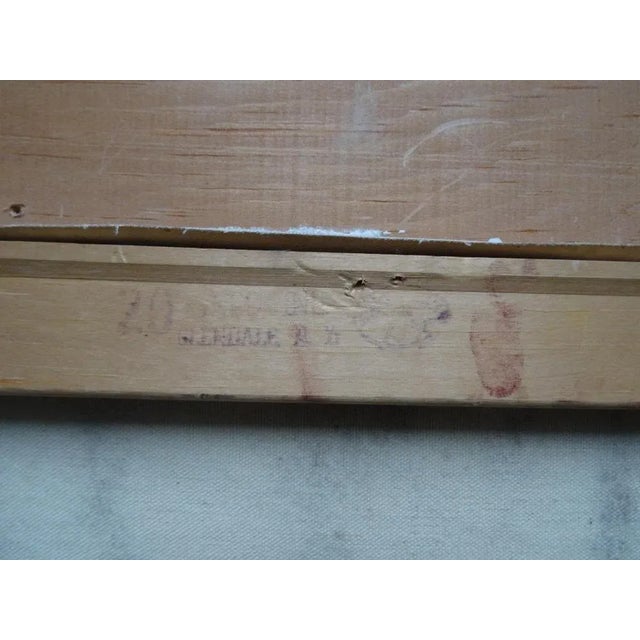 Raimonds Staprаns, Portrait of Woman, 1955, Oil on Canvas For Sale - Image 9 of 10