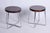 Bauhaus Czech Chrome and Beech Stools from Mücke Melder, 1930s, Set of 2 For Sale - Image 11 of 11