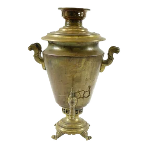 Antique Brass Russian Samovar 19th Century With Stamps 9