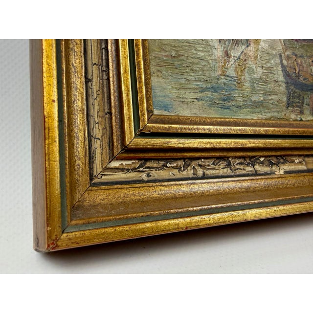 Bergmann, Boats, Oil on Board, 1900s, Framed For Sale - Image 3 of 9