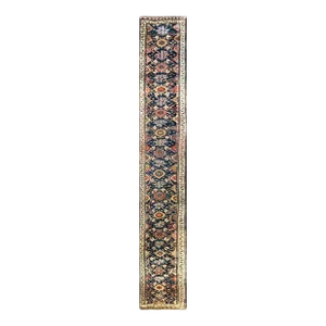 Early 20th Century Antique Northwest, Persian Kurdish/Bijar Runner 2'5" X 19'7"