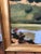 Dark Green 1950s Large Oil on Canvas "Homage to Monet's House at Giverny" Painting For Sale - Image 8 of 13