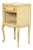 Drexel French Provincial Louis XV Cream Lacquered and Gold Gilt Nightstand, Circa 1950s For Sale