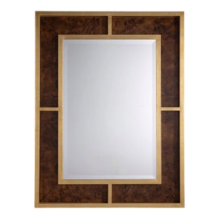 Bedford Gold Whiskey Burl Mirror For Sale
