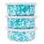 Crow Canyon Home Splatterware, Storage Bowl Set in Turquoise & White - 3 Pieces For Sale