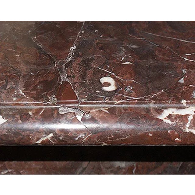 French Provincial Mantel Antique Marble - French Provincial Style For Sale - Image 3 of 6