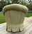 Custom Tufted Green Lounge Chair & Ottoman Set in Floral Colefax and Fowler For Sale - Image 16 of 18