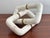 Heavy white marble sculpture links with brass rings. Use as shape for interest or paperweight for desktop. Most items...