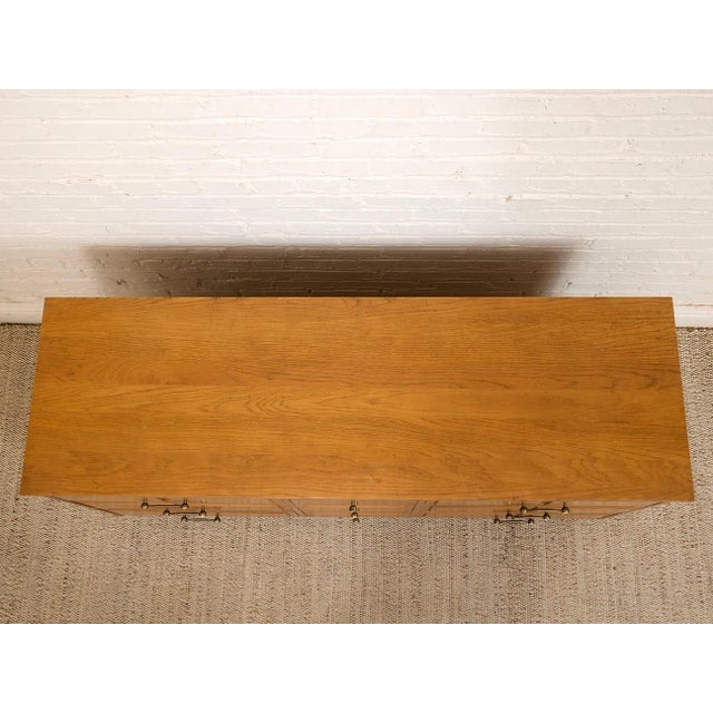 Mid 20th Century Mid 20th Century Nine Drawer Elmwood Dresser For Sale - Image 5 of 9
