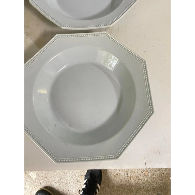 French Octagonal Earthenware Dishes, 1820, Set of 6 For Sale - Image 11 of 12