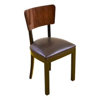 Vintage Chair in Synthetic Leather For Sale