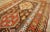Tribal 1930s Brown Geometric Tribal Antique Persian Kurdish Runner Carpet 3'10" X 13'2" Knotted Pile Rug For Sale - Image 3 of 15
