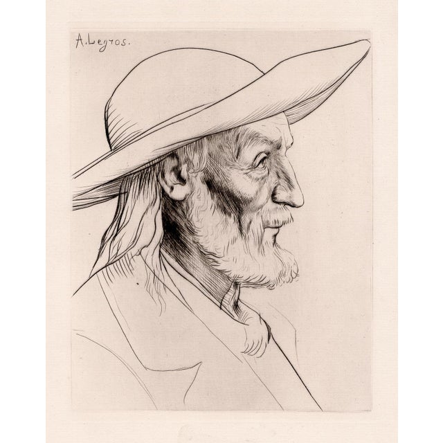 Artist: Alphonse Legros (French, 1837-1911). Title: Breton Peasant (Paysan breton) Medium: Original drypoint etching on...