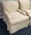 Textile Vintage Pem-Kay Cream Damask Skirted Chairs - A Pair For Sale - Image 7 of 11