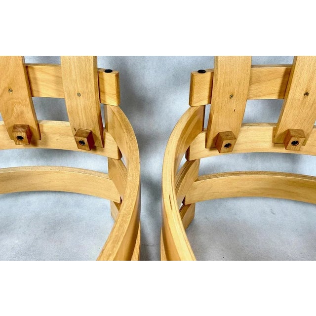 1970s Set of Polish Club Chairs Rondo attributed to Romuald Ferens, 1970s For Sale - Image 5 of 13