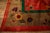 Textile 1920s Antique Pink Floral Open Field Modernist Knotted Wool Chinese Art Deco Rug For Sale - Image 7 of 9